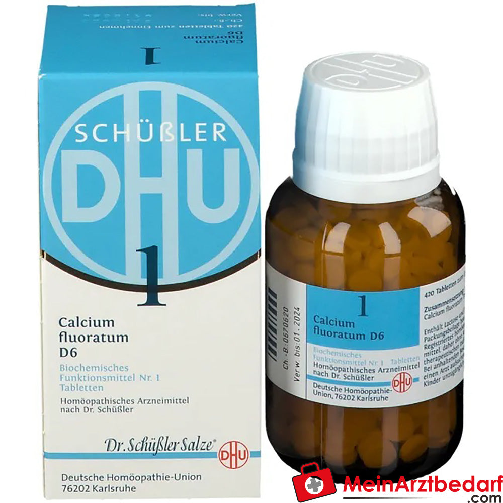 DHU Schuessler sale n. 1 Calcio fluoratum D6 250 mg compresse 80 pezzi