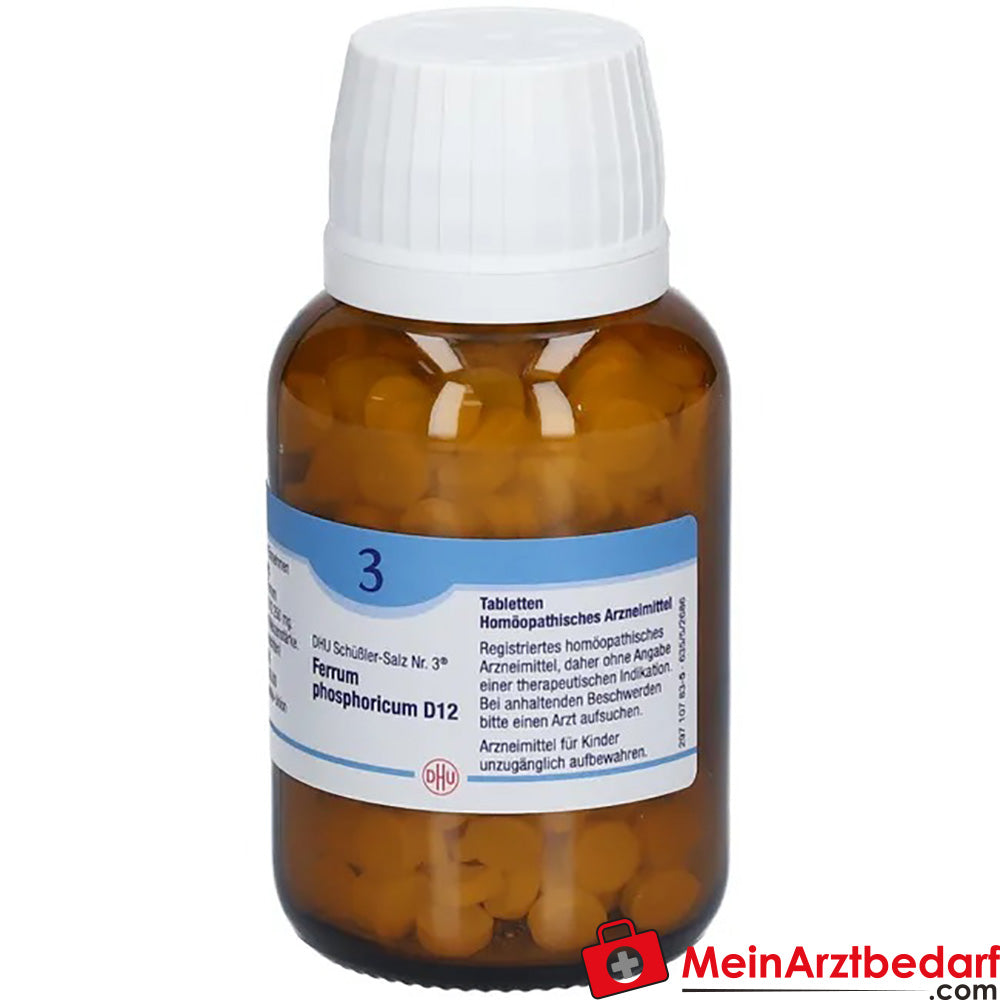 DHU Schuessler zout nr. 3 Ferrum phosphoricum D12 250 mg bolletjes