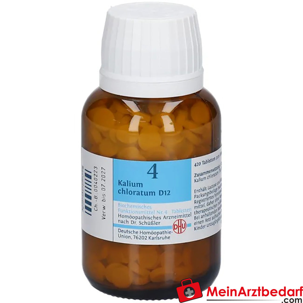 DHU Sel de Schüssler No 4 Kalium chloratum D12 comprimés 80 pc