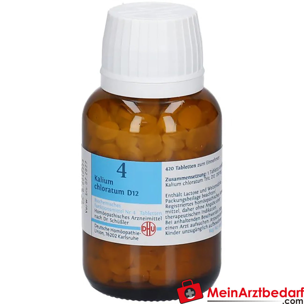 DHU Sel de Schüssler No 4 Kalium chloratum D12 comprimés 80 pc