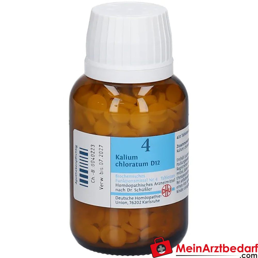 DHU Sel de Schüssler No 4 Kalium chloratum D12 comprimés 80 pc