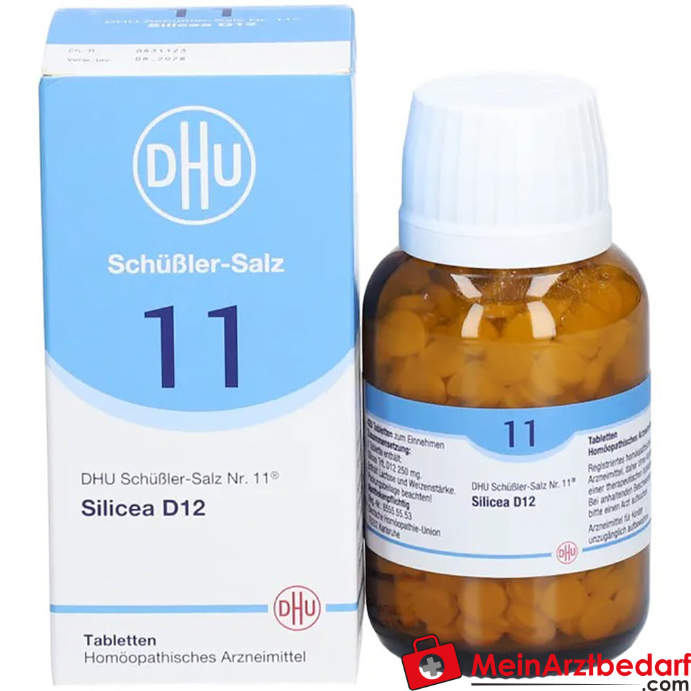 DHU Schuessler Zout nr. 11 Silicea D12 Acidum silicicum 250 mg Tabletten