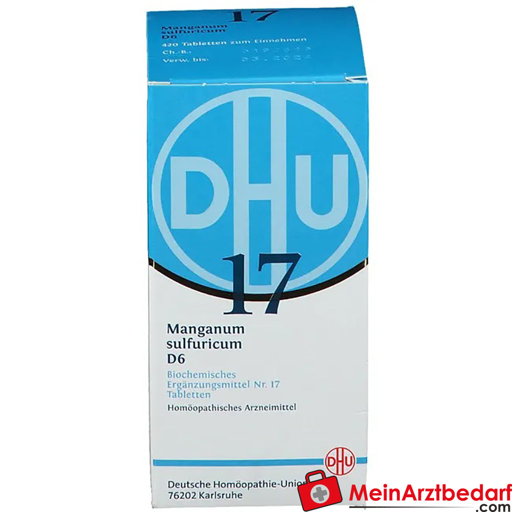 DHU Biochemistry 17 Manganum sulphuricum D6 250 mg tabletki