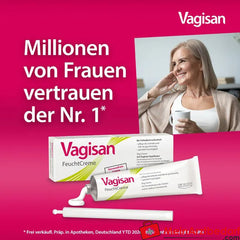 Vagisan FeuchtCreme: Hormonfreie Vaginalcreme bei trockener Scheide – auch vor dem Geschlechtsverkehr, 50g.