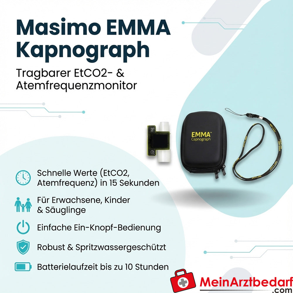 Capnographe Masimo EMMA moniteur EtCO2 portable pour adultes, enfants et nourrissons