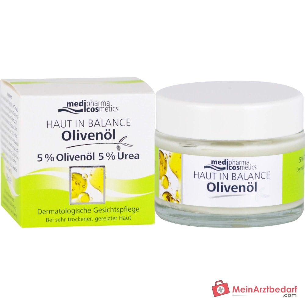 medipharma cosmetics Haut in Balance Olivenöl Dermatologische Gesichtspflege Creme, 50 ml