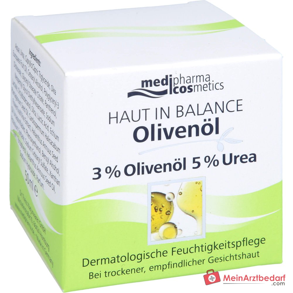 medipharma cosmetics Haut in Balance Olivenöl Feuchtigkeitspflege Creme, 50 ml