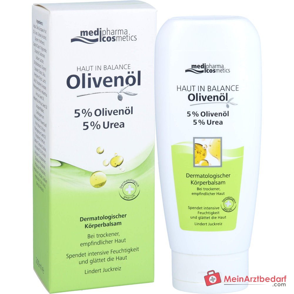 medipharma cosmetics Haut in Balance Olivenöl Bálsamo Corporal Dermatológico, 200 ml
