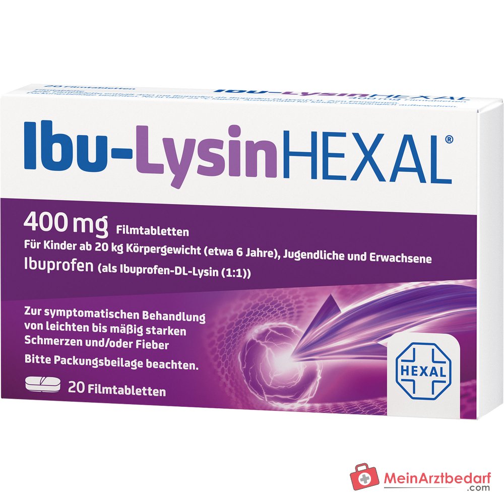 HEXAL Ibu-Lysin 400 mg filmomhulde tabletten