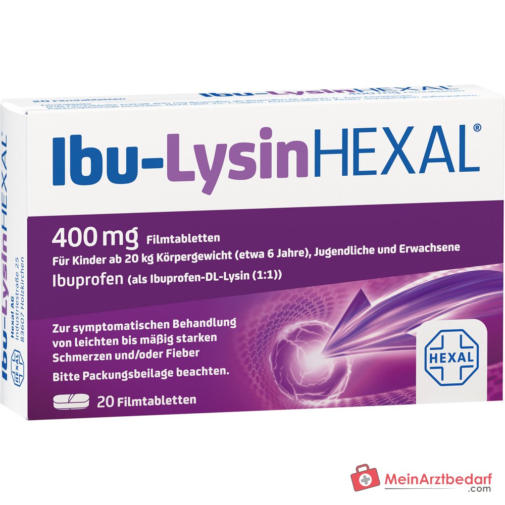HEXAL Ibu-Lysin 400 mg filmomhulde tabletten