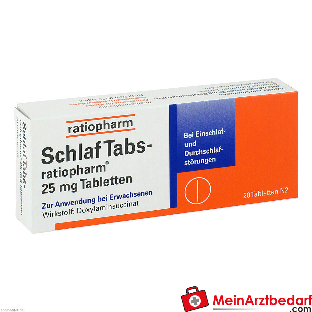 SchlafTabs-ratiopharm 25mg.