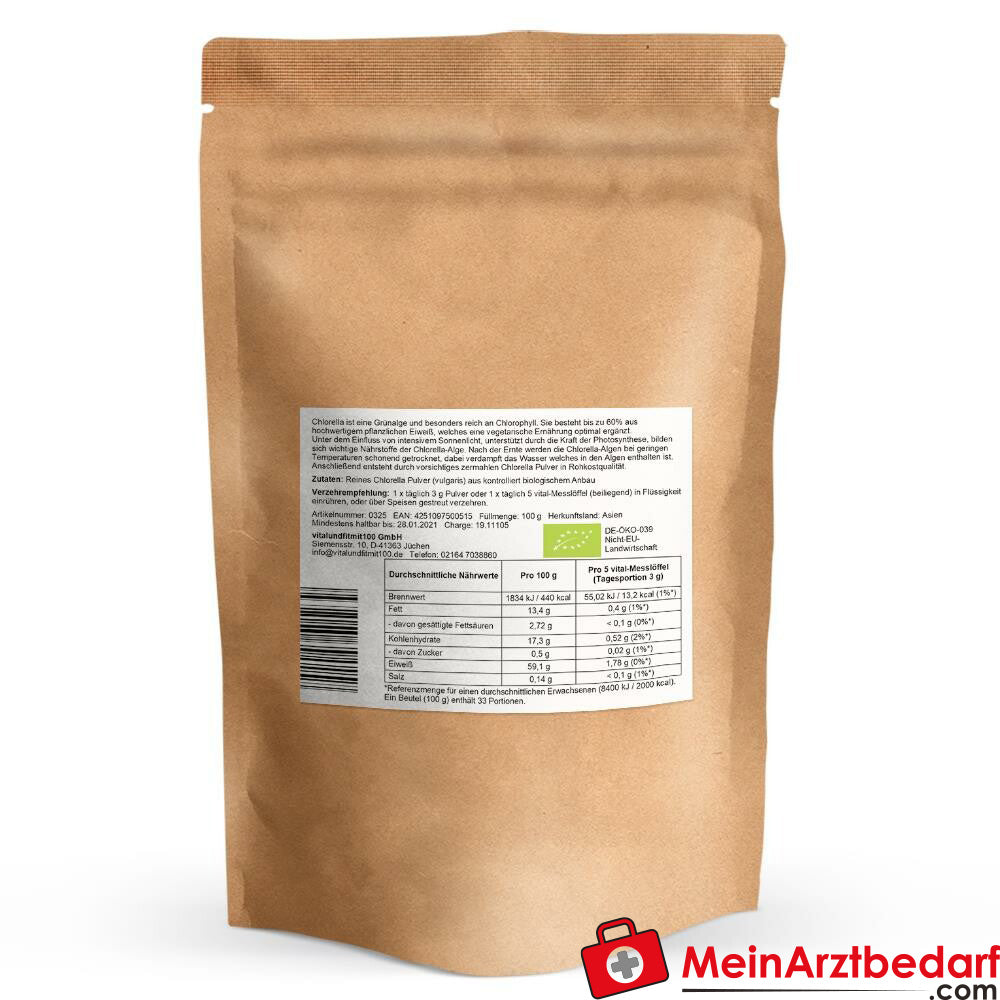 Bio Chlorella Pulver 100 g.