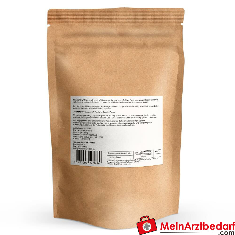 N-Acetyl-L-Cystein Pulver 100 g.