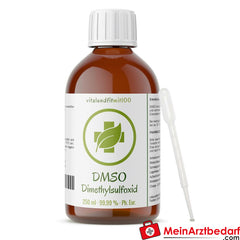 DMSO Dimethylsulfoxid 99,9 % (Ph. Eur.) in Braunglas 250 ml.