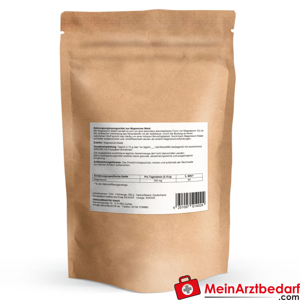 Magnesium Malat Pulver 300 g.