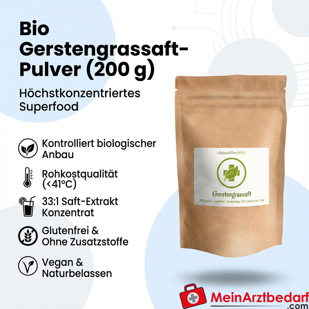 Gerstengrassaft-Pulver 200 g Rohkostqualität