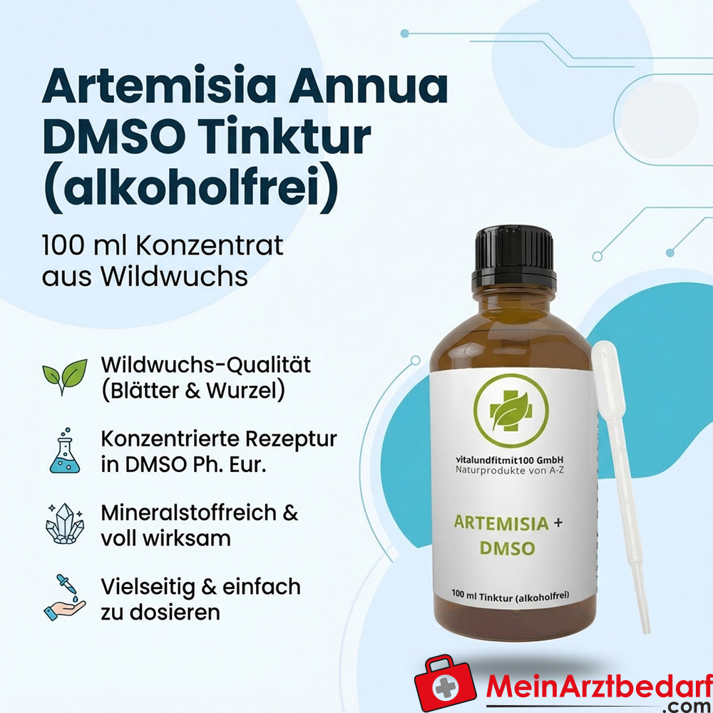 Artemisia Annua DMSO tintura sin alcohol 30 g/2 g por 100 ml, 100 ml