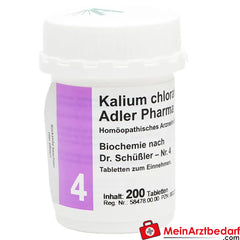 Adler Pharma Kalium chloratum D6 Biochemie nach Dr. Schüßler Nr. 4.