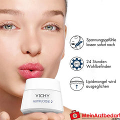VICHY Nutrilogie 2 Creme für sehr trockene Haut, 50ml.
