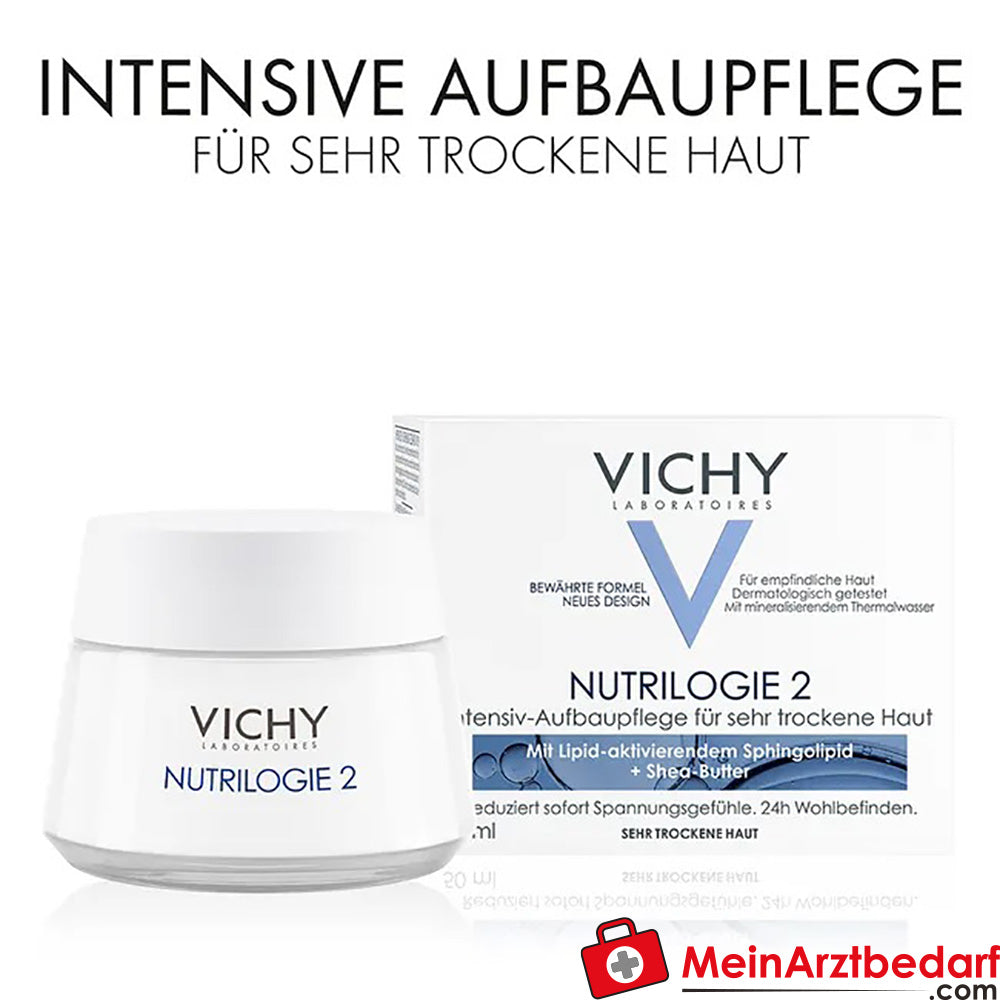 VICHY Nutrilogie 2 Creme für sehr trockene Haut, 50ml.
