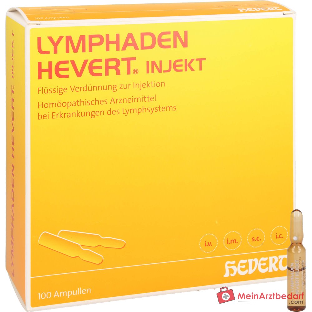 Hevert Lymphaden Inject Ampullen, 100 stuks.