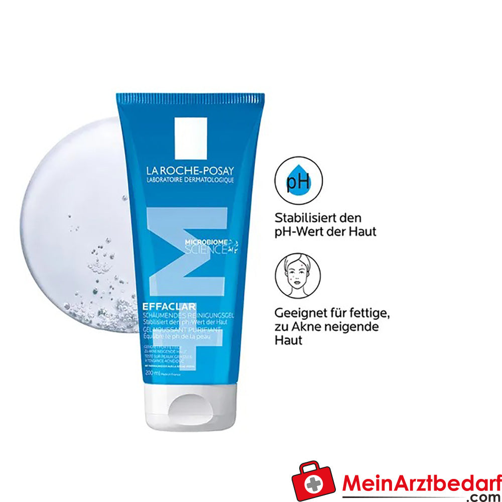 La Roche Posay EFFACLAR Schäumendes Reinigungsgel – für fettige und zu Akne neigender Haut, 200ml.