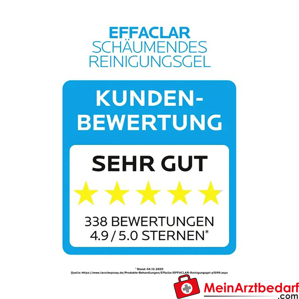 La Roche Posay EFFACLAR Schäumendes Reinigungsgel – für fettige und zu Akne neigender Haut, 200ml.