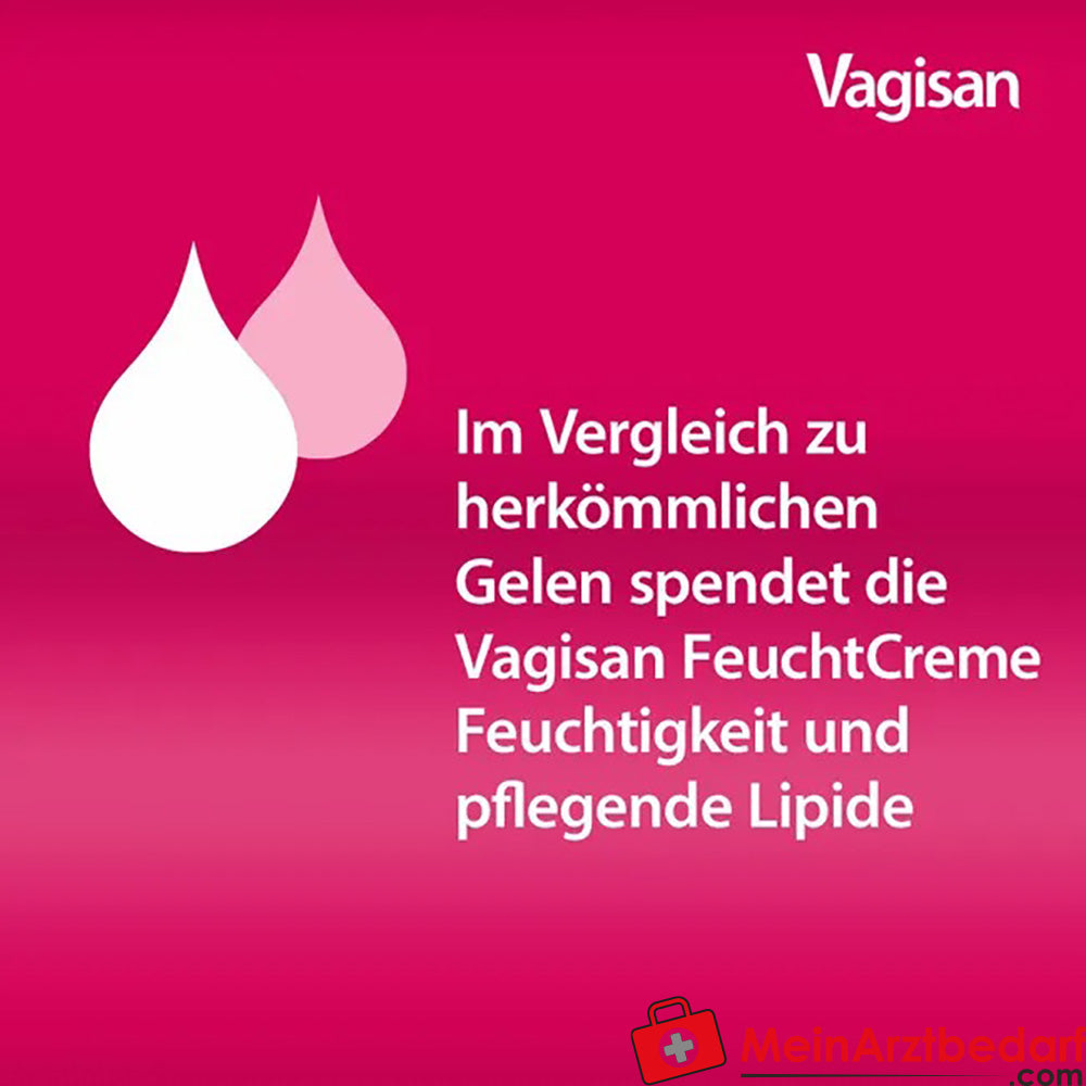 Vagisan FeuchtCreme: Hormonfreie Vaginalcreme bei trockener Scheide, 25g.