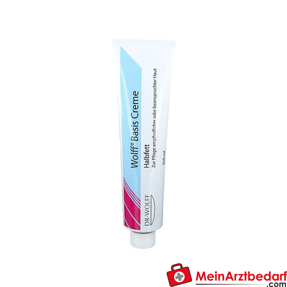 Wolff Basis Creme Halbfett, 250ml.