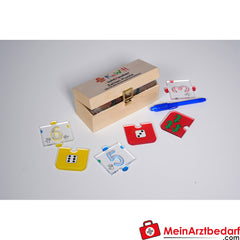 KuWiH LichtZauber Zahlen-Puzzle mit Lichtstift in Holzbox Lernspielzeug ab 3 Jahren.