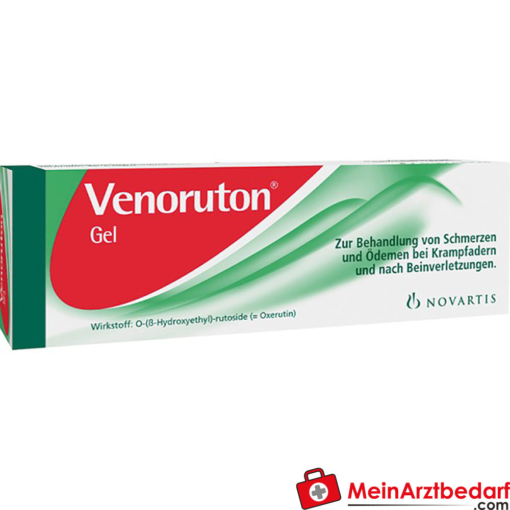 GSK-Gebro Venoruton Gel 40 g Oxerutin gegen Schmerzen & Ödeme bei chronischer venöser Insuffizienz.