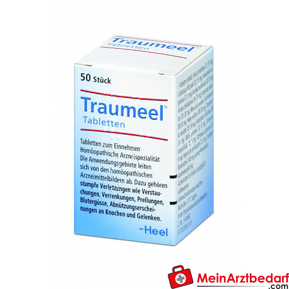 Traumeel Tabletten 50 Stück Homöopathie bei Prellungen, Verstauchungen und Blutergüssen.