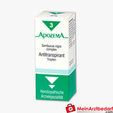Apozema Antitranspirant-Tropfen Nr. 3 50 ml homöopathisches Mittel gegen Nachtschweiß und Wallungen.