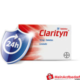 Clarityn 10 mg comprimés (loratadine), 30 comprimés - 1 comprimé par jour