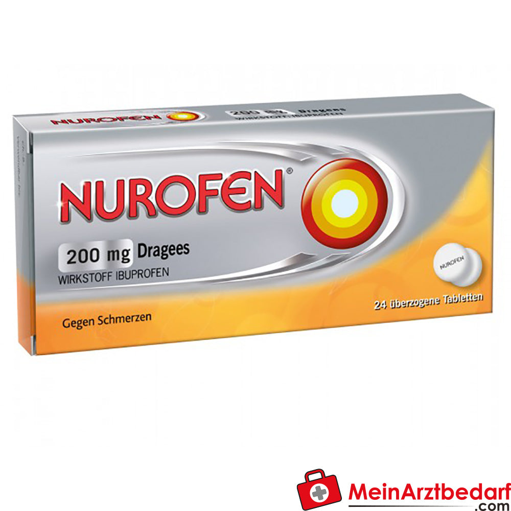 Nurofen Dragees 200 mg, 24 tabletten - tegen hoofdpijn (ibuprofen)