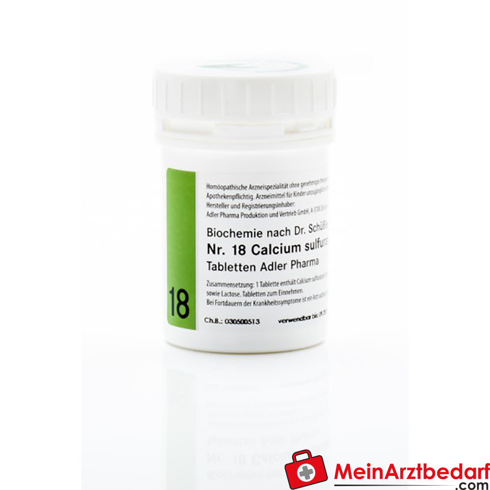 Adler Pharma Schüßler Salz Nr.18 D12 Tabletten 100 g Calcium sulfuratum