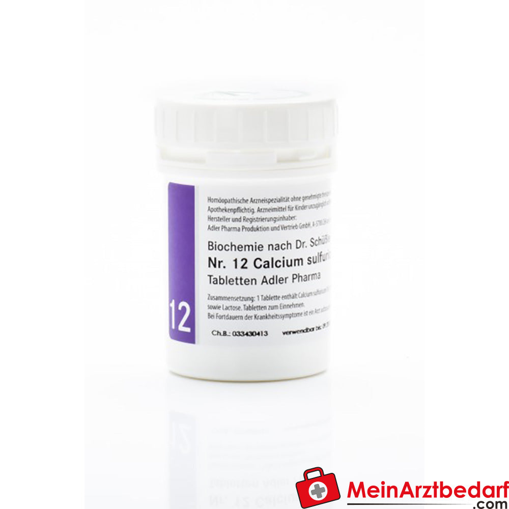 Adler Pharma Sel de Schüssler n° 12 Calcium sulfuricum D6 comprimés 250 g