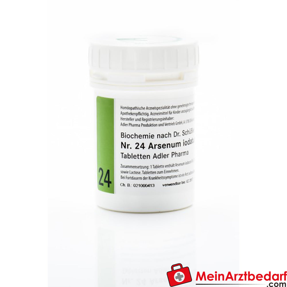 Adler Pharma Sel de Schüssler n° 24 Arsenum iodatum D12 comprimés 250 g remède pour la peau
