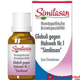 Similasan Globuli gegen Halsweh Nr.1 15 g homöopathisches Arzneimittel