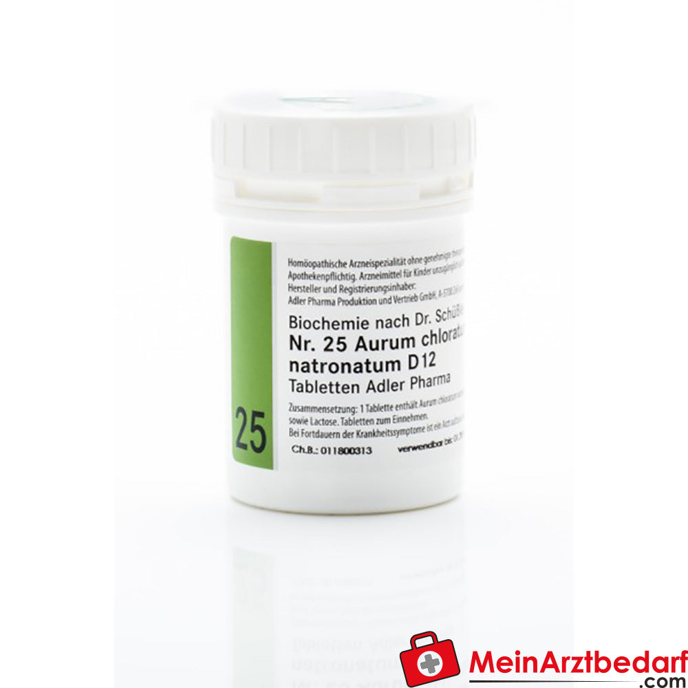 Adler Pharma Sel de Schüssler No 25 D12 Aurum chloratum natronatum comprimés 100g