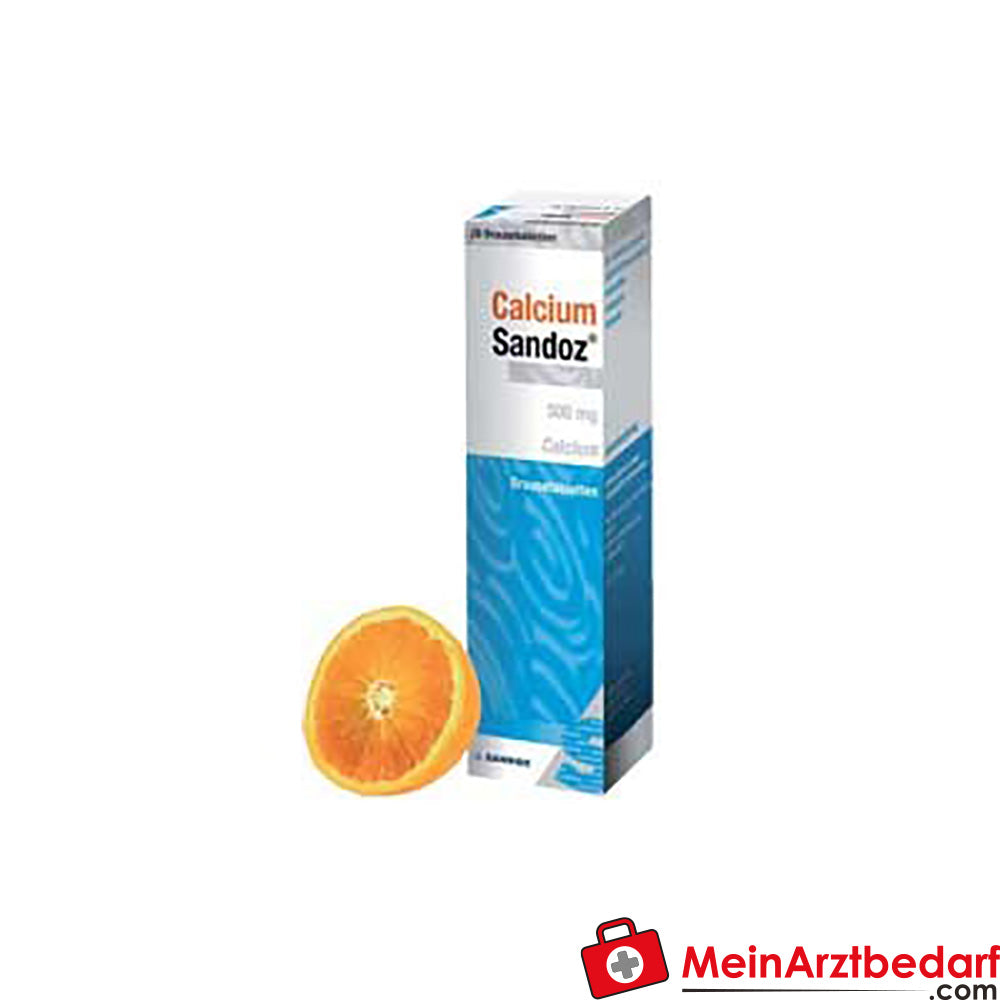 Tabletki musujące Calcium Sandoz 500 mg, 20 sztuk