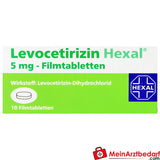 HEX01 Levocetirizine Hexal 5 mg filmomhulde tabletten, 30 stuks, anti-allergisch middel