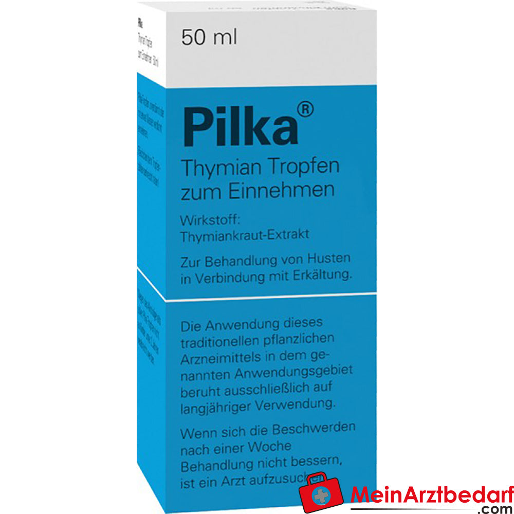 Thym Pilka gouttes 50 ml remède contre la toux à base de plantes, expectorant