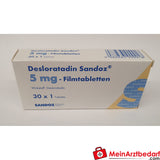 Sandoz Desloratadine 5 mg Comprimés pelliculés 10 comprimés Antiallergique contre la rhinite allergique et l'urticaire