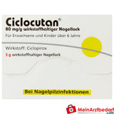 DER03 Ciclocutane vernis à ongles 3 g - contre les mycoses des ongles, principe actif Ciclopirox 8%.