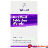 Anis Pyrite Weleda comprimés 80 pièces, homéopathique en cas d'enrouement, expectorant, dès 2 ans