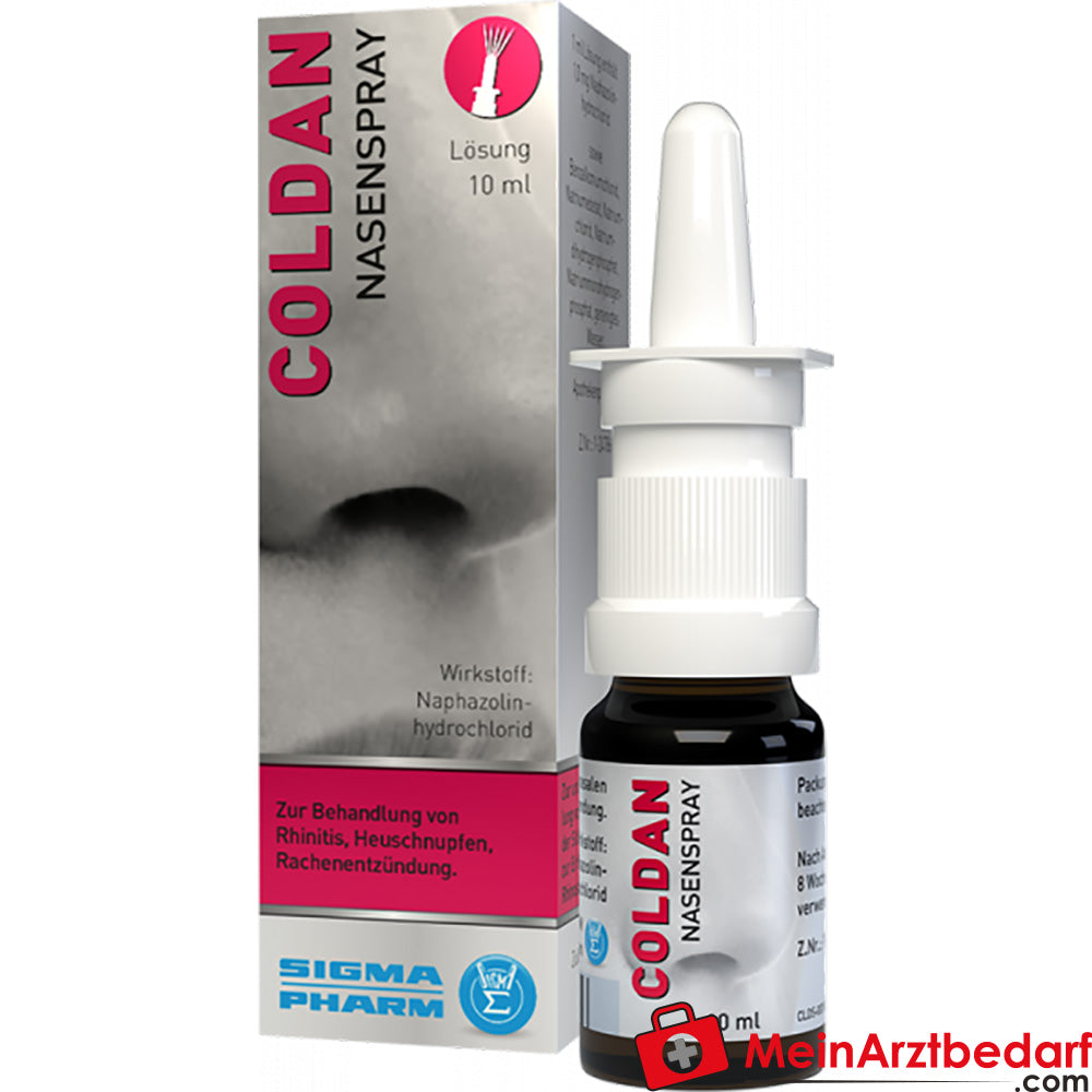Sigmapharm Coldan Nasenspray 10 ml abschwellend Naphazolin ab 6 Jahren