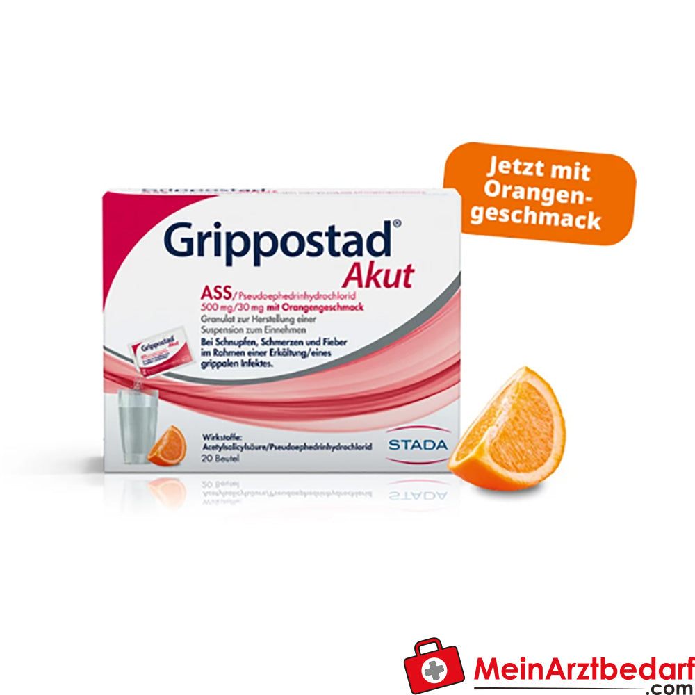 Stada Grippostad Akut Granulat Pomarańczowy 10 sztuk Przeziębienie Przeziębienie