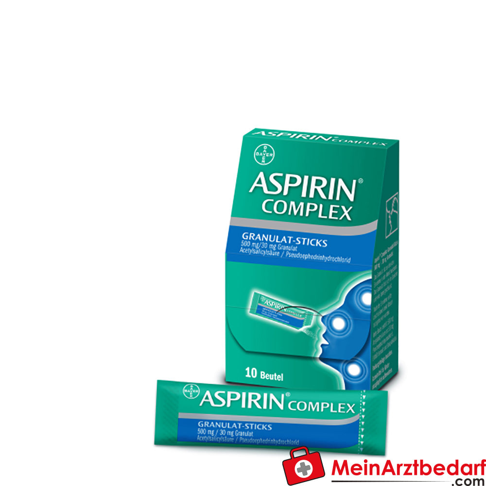 Aspirin Complex granulat w sztyfcie, na przeziębienie i katar, przeciwgorączkowy, 10 szt.