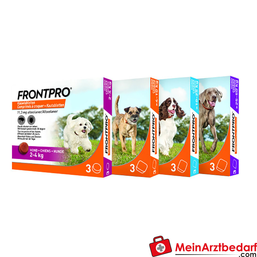 Frontline FRONTPRO Kautabletten für Hunde monatlich Schutz gegen Zecken & Flöhe